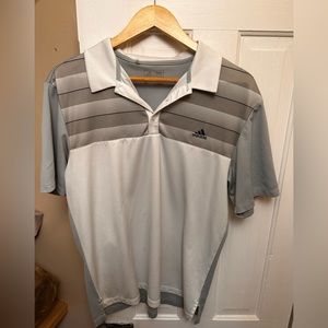 White/Gray Adidas Golf Shirt